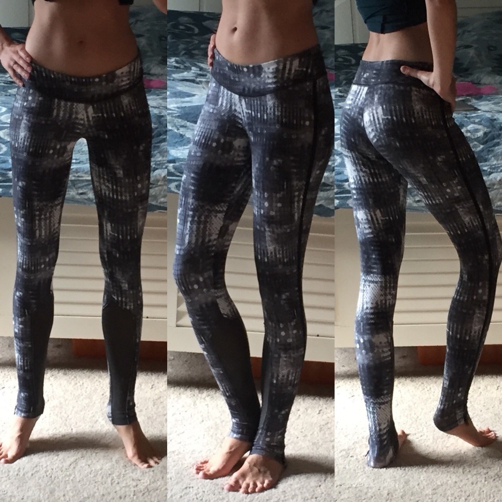Nike Mesh Paneled Leggings Tights XS Gray/White 💕